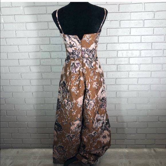 Anthropologie‎ Petersyn Brown Jacquard Jumpsuit - Picture 7 of 8
